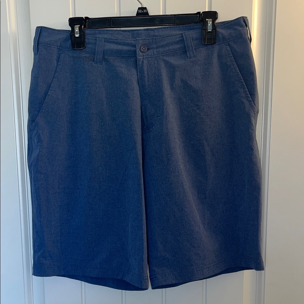 Champion Men's Blue Flat Front Shorts